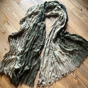 Wrapunzel cloudburst scarf wrap tichel head wrap gold green beige